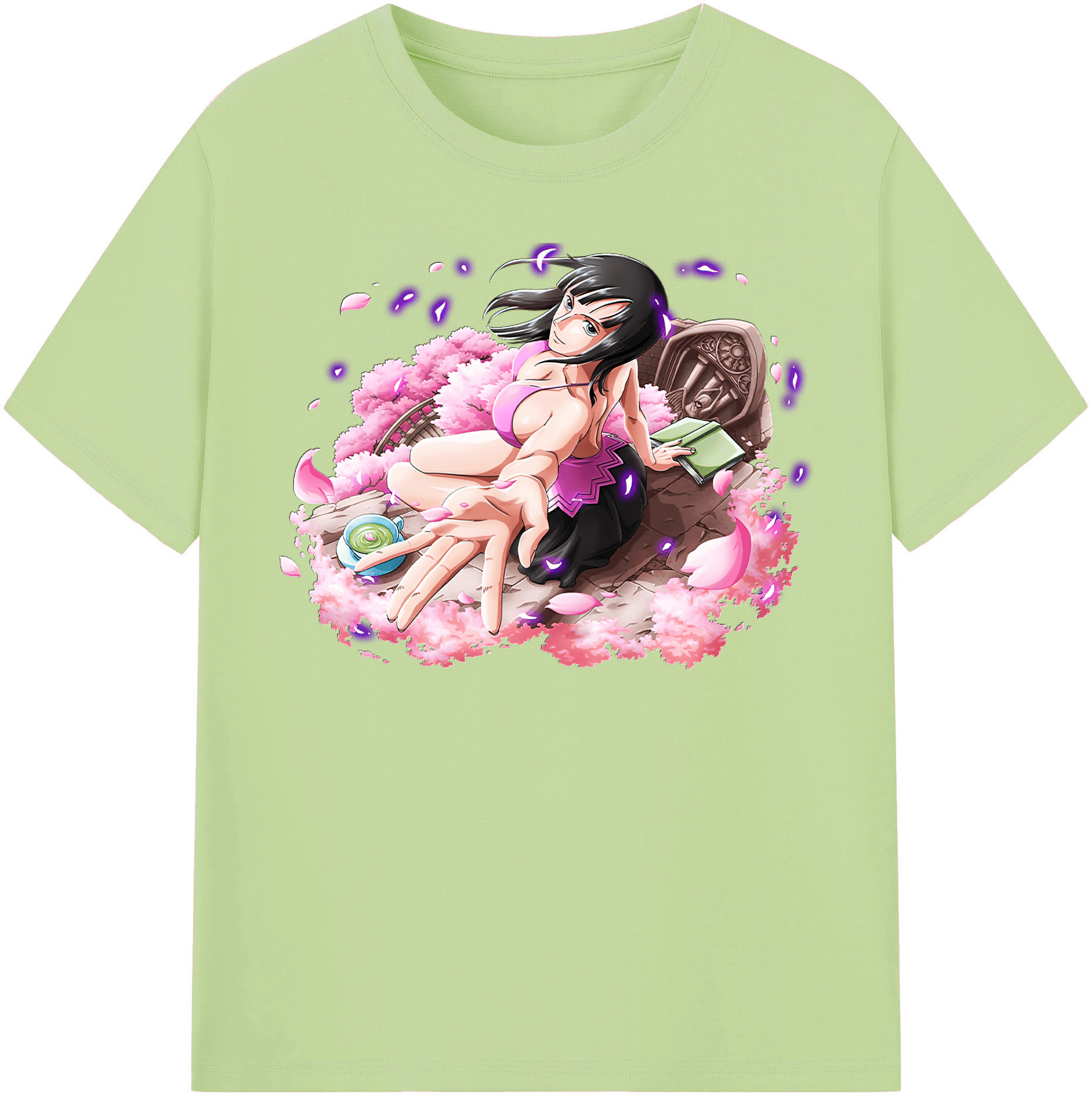 ワンピース ニコ・ロビン ONE PIECE Nico Robin 綿100％半袖Tシャツ（フロントプリント）